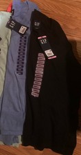 GAP Women's Lightweight , Long-Sl. V-Neck Cotton-Blend Sweater Nwt Small Black