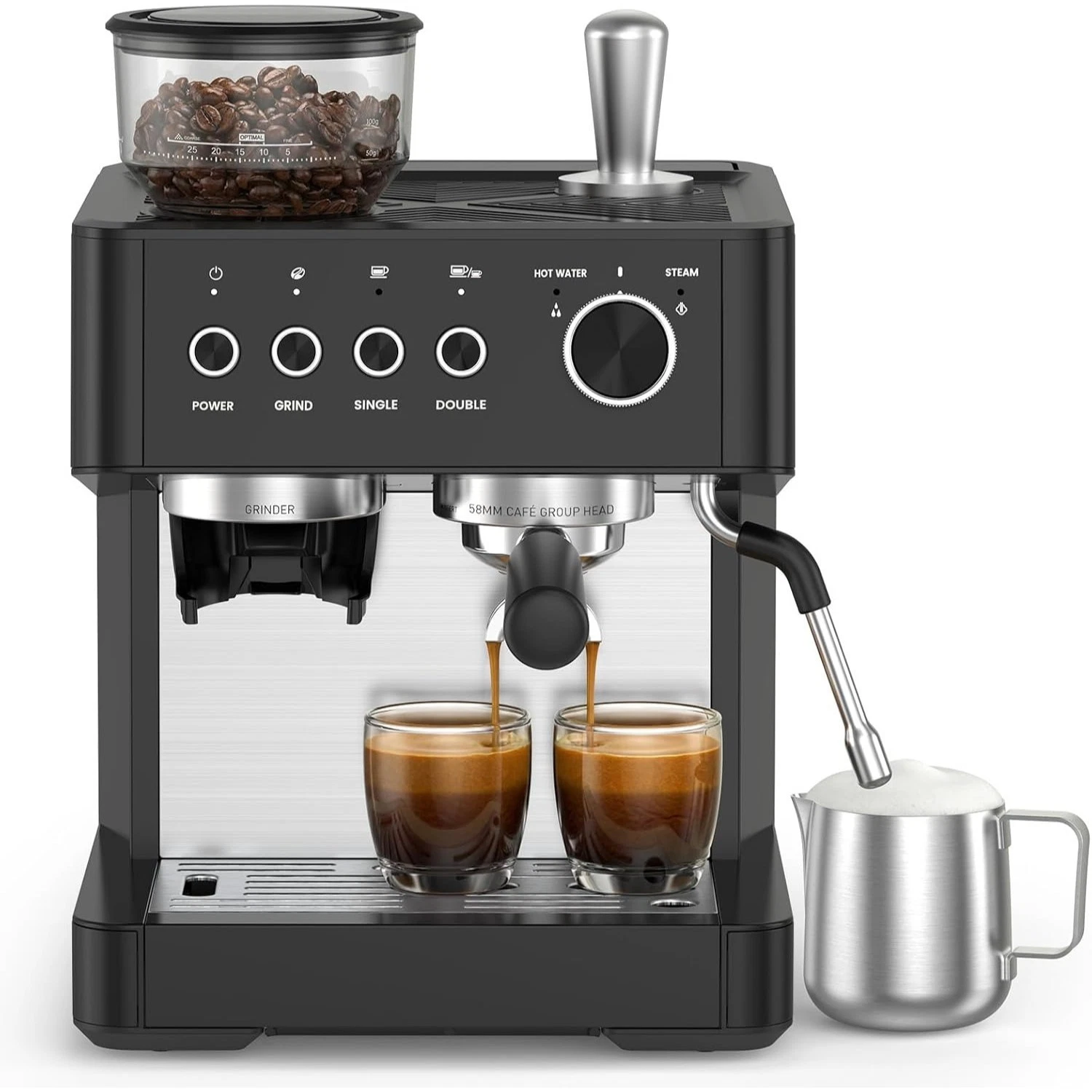 20-Bar Espresso Machine with Grinder
Opens in a new window or tab