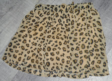 Girls SONOMA Black Brown Tan SKORT Scooter Skirt SIZE 5 CHEETAH Tulle LAYERED