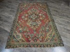 Geometric Turkish Vintage Rug,Turkish HandMade Anatolian Tribal Rug 4x6.5 Ft — photo 4
