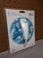 Official Nintendo Wii Nunchuk Controller White OEM New Sealed