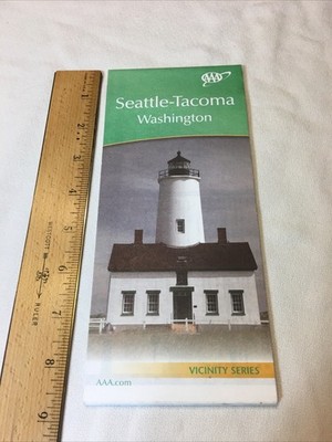 Map Seattle Tacoma Washington AAA 2015 - 2016 Vicinity Series