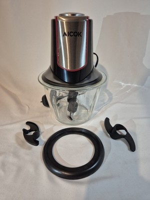 Aicok Mini Zerkleinerer MD-8103D 1,2l Glasgefäß & Doppelklingen nur einmal benutzt