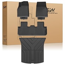 3W Floor Mats Fit for Tesla New Model Y 2025 2026 Juniper, TPE All Weather