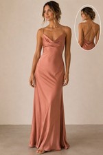 Show Me Your Mumu Satin Maxi Dress Bridesmaid Formal Wedding Guest Gown Tuscany