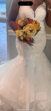  Mermaid fitted wedding dress size 16