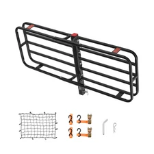 500 lbs Hitch Mount Cargo Carrier with Cargo Net Luggage Basket for 2" Receiver