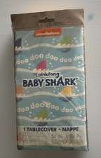 Unique Nickelodeon Pinkfong Baby Shark Plastic Tablecover NEW NIP