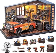 Book Nook Kit, DIY Miniature Dollhouse Booknook Kit for Adults and Teens, 3D Woo