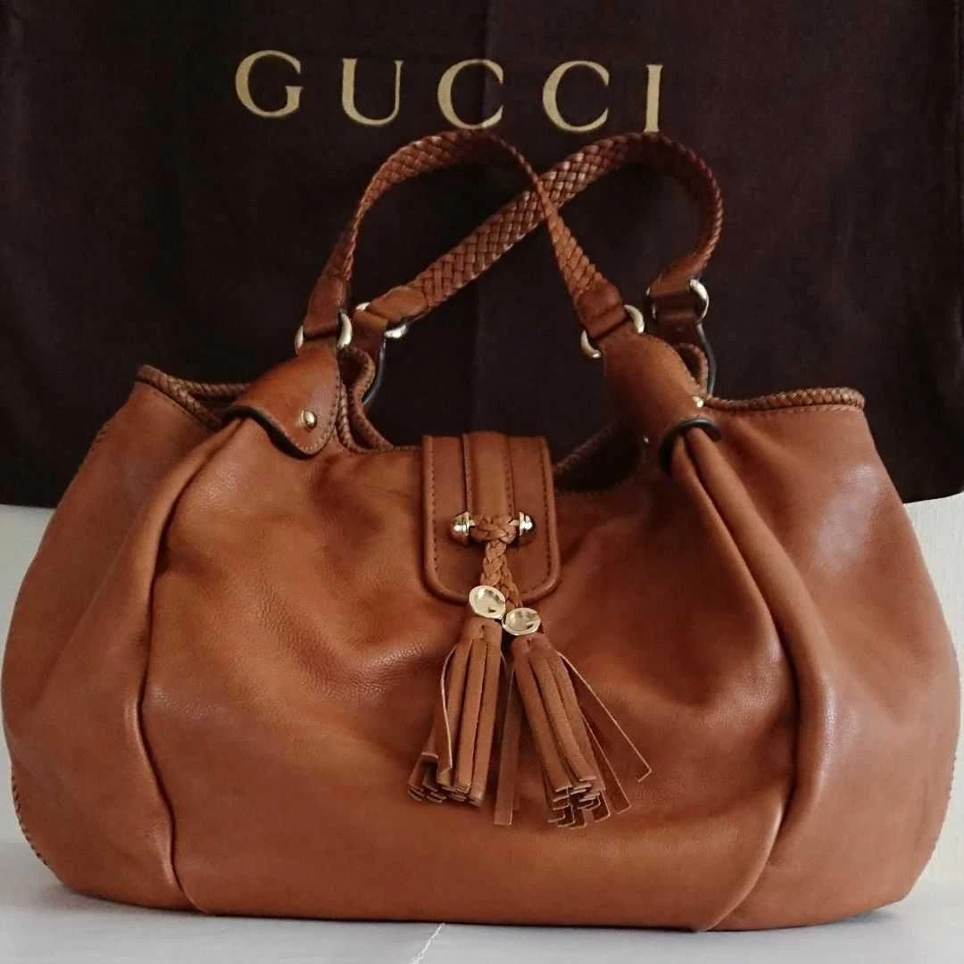Sac bandoulière GUCCI cuir marron #PGK5JI