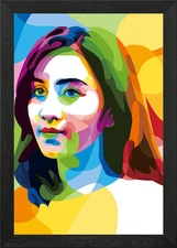 POP ART COLORFUL VECTOR Framed Wall Art Poster Canvas Print Picture