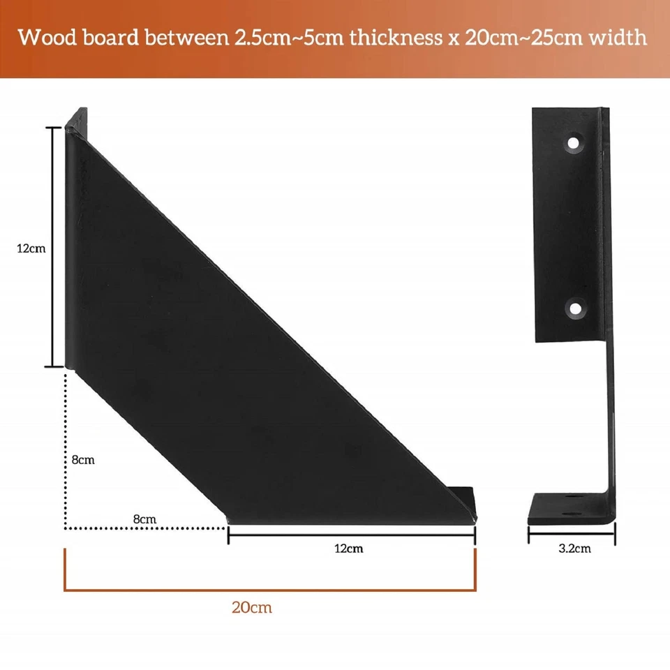 Equerre Etagere Murale Rustiques Equerre Charge Lourde Ancien Support Etagere... - Photo 4/4