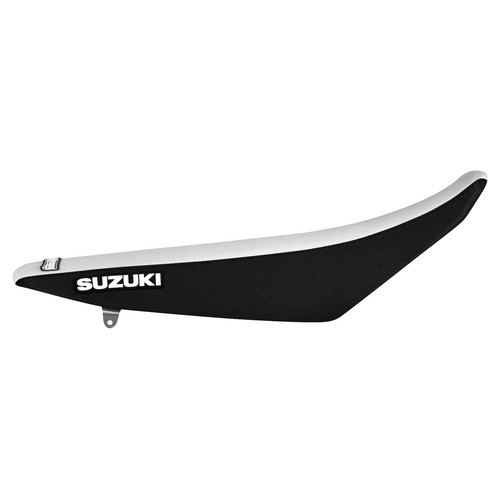 2008-2017 SUZUKI RMZ 450 Gripper Seat Cover BLACK/WHITE standard #42 LOGO - Bild 2 von 4