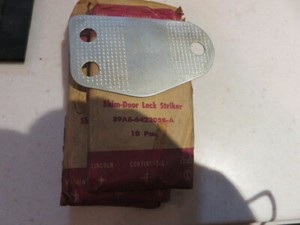 Details About 1959 1960 Ford Shim Door Lock Striker Plate Nos B9ab 66025a31 A