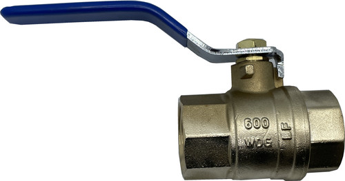 EZ-FLUID (1)  1/2" Female Full Port 600WOG NPT Brass Ball Valve FIP Threaded IPS