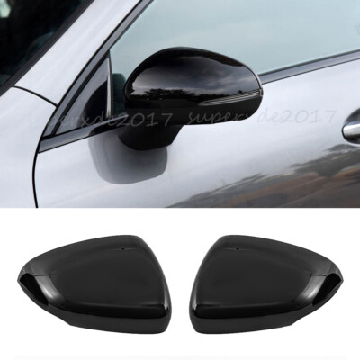 2X Glanz Schwarz Spiegelkappen Gehäuse Für Benz A-Klasse W177 V177 CLA X118 C118
