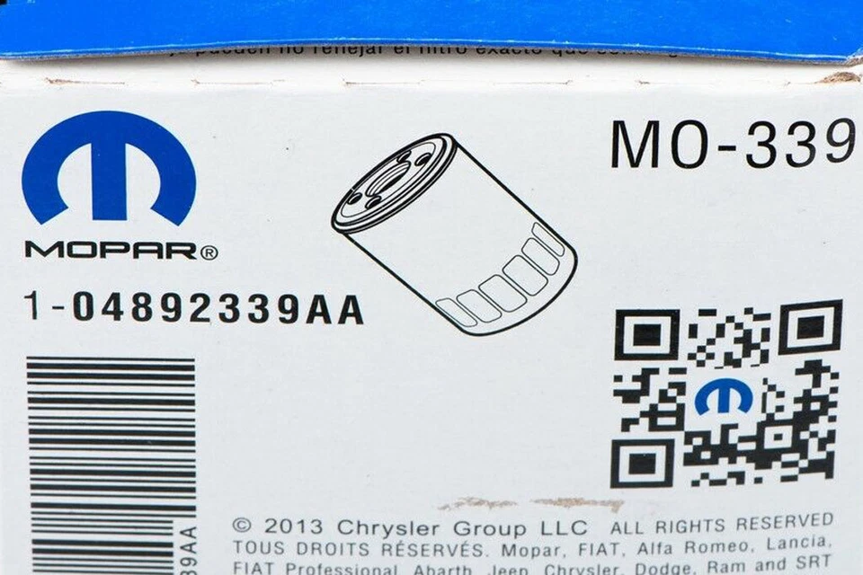 FILTRO DE CAMBIO DE ACEITE DE MOTOR JEEP DODGE CHRYSLER RAM OEM NUEVO MOPAR GENUINO 4892339AB Foto 4 de 4