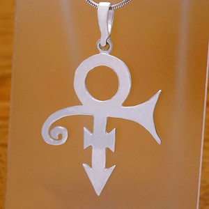 prince symbol necklace gold