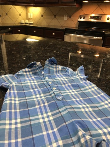 3-6 Monate authentisch Burberry Baby Junge Strampler Knopfleiste T-Shirt Oberteil Kind Chec - Bild 4 von 12