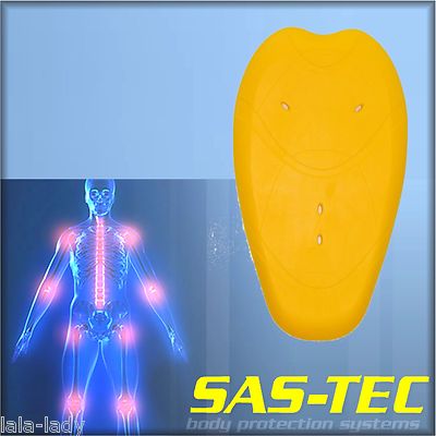 SAS-TEC viscoelastischer Rückenprotektor SCL-M gelb Motorradjacke 36cm Protektor