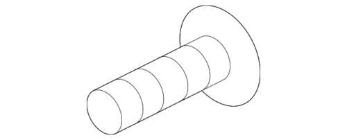Tornillo de ensamblaje de obturador de radiador para Ford (N/P -W716435-S442)