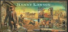 2017 Henry Lawson Mini Sheet MUH/MNH as issued