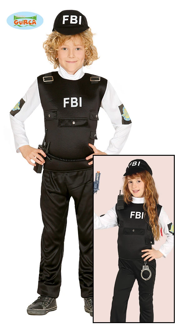 Guirca Costume Vestito Abito Travestimento Carnevale Bambina POLIZIOTTA,  Police Woman (3/4 Anni) - Guirca - Idee regalo