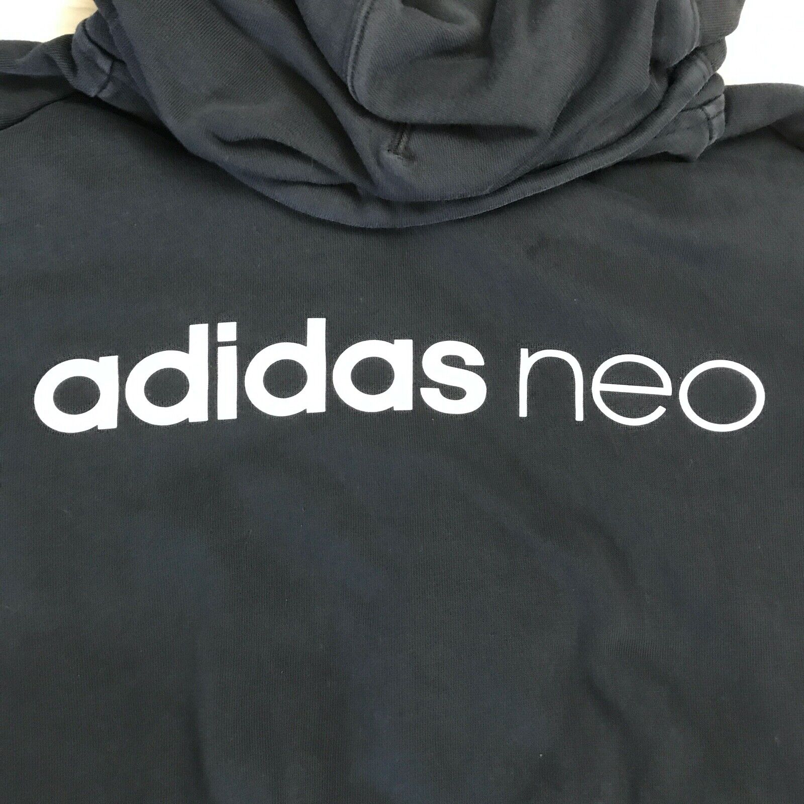 Puede soportar Guijarro molino Adidas Neo Hoodie T Shirt Mens Medium M Black Hooded Side Pockets Long  Sleeve | eBay