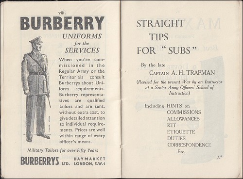 1940 STRAIGHT TIPS FOR SUBS (Subalterns) COMMISSIONS Allowances KIT Etiquette &c - Imagen 12 de 12