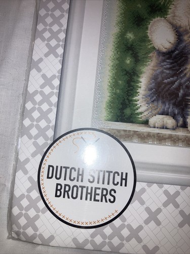 Dutch Stitch Brothers Cross-stitch kit Cat with Butterfly DSB013 Brand New!! - Picture 2 of 9