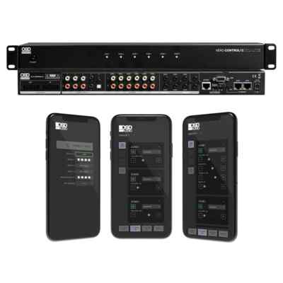 6-Zone App-Controlled Matrix for Multi-Room Audio, Multiple Inputs & Pre-Amp Out