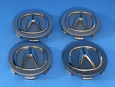 ACURA CENTER CAPS GENUINE FACTORY ORIGINAL OEM SILVER 44742 SET OF 4
