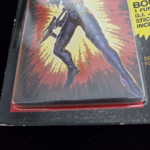 1986 HASBRO G.I. JOE ACTION CARD STICKER PACK SEALED ON TOP 100 Baroness - Picture 4 of 7