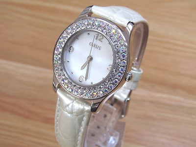 Diamanté Watch with Mother of Pearl Dial Diamanté Watch With Mother of Pearl Dial - Etsy main image 3