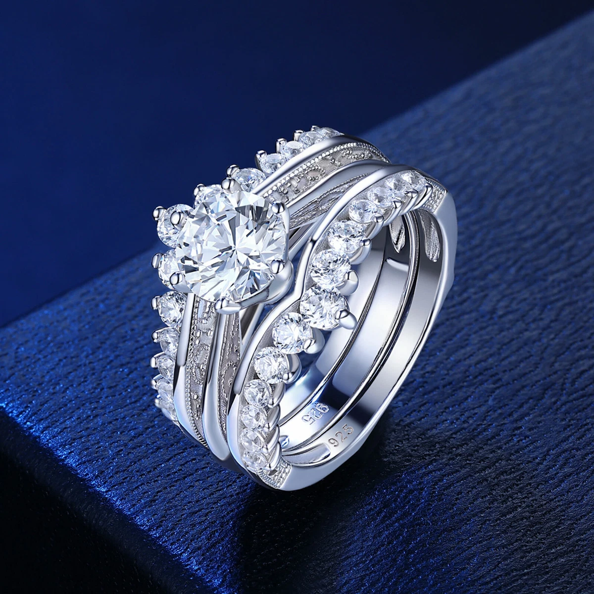 Sterling silver wedding band cheap for her