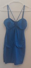 Sabolem dress, royal blue, satin touch, size S, polyester, hand wash