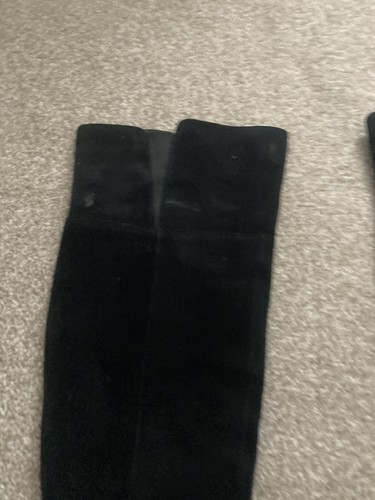 Aldo Black Suede CAYOOSH Zip Over The Knee Boots UK 4 EU 37 - Picture 4 of 7