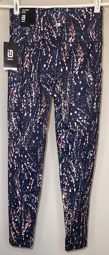 ID Ideology Women's Indigo Sea Modsplatter 7/8 Leggings - Size XS - Picture 2 of 3