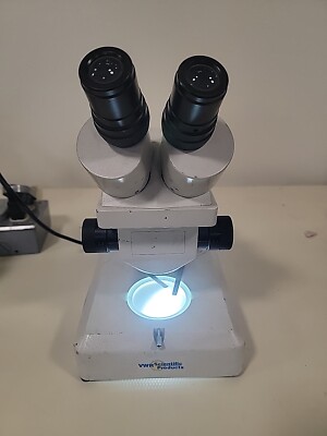 VWR Stereo Microscope w/ Dual Incadescent Lights V166656 For Parts