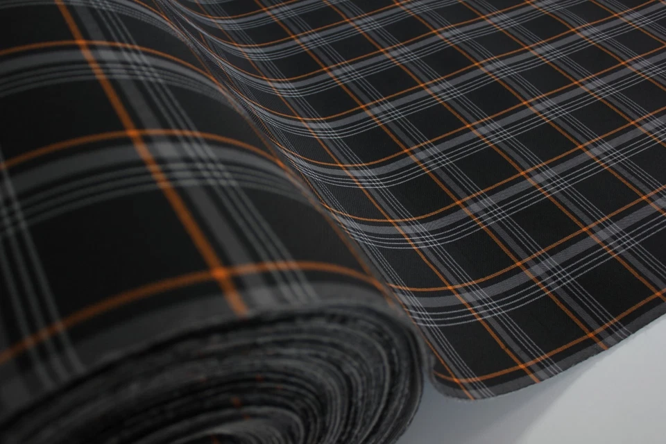 Tela de tapicería de coche a cuadros GTI - VW Golf MK7 - 4 mm espuma - 59" - 150 cm - coche, asiento Foto 4 de 4