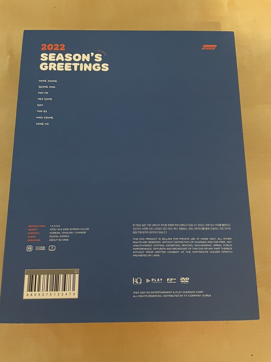 6 Ateez Season's Greetings 2022 (no Photocard) | eBay