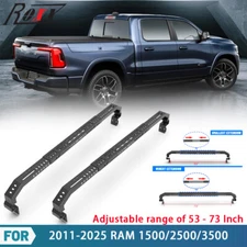 NEW Universal Steel Truck Bed Rack Cross Bars For 2011-2025 RAM 1500/2500/3500