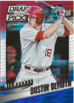 2014 Panini Prizm Dustin DeMuth #52 Red White Blue Pulsar Prizm SP RC