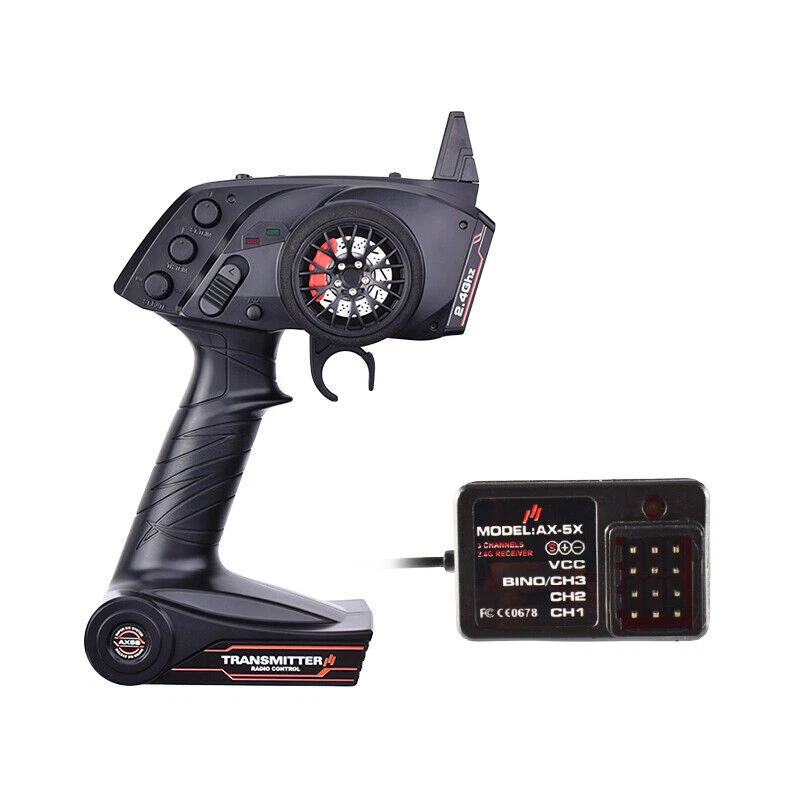 AUSTAR AX5S 2.4G 3CH RC Radio Remote Control Transmitter Receiver for RC Car - Image 2 of 4