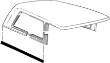 1969 1970 1971 1972 CHEVY BLAZER JIMMY 1/4 PANEL TO TOP SEAL LH/RH SINGLE WALL