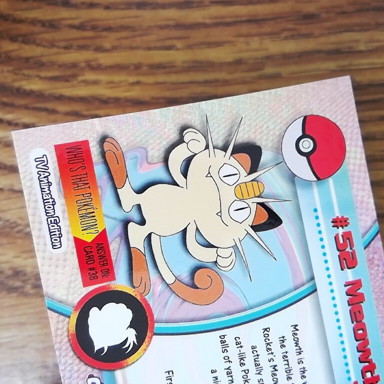 Meowth #52 TOPPS Holo Spectra Chrome Pokemon Card (EX) | eBay