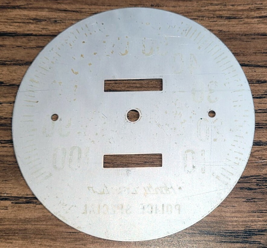 NOS HARLEY DAVIDSON POLICE SPECIAL 100 MPH SPEEDOMETER FACE PLATE REPLACEMENT eBay