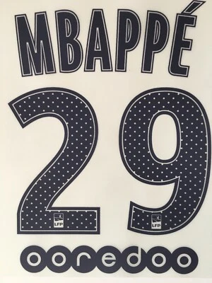 Flocage Officiel PSG MBAPPÉ 29 Away Junior Enfant 2017/2018 - Photo 1/3