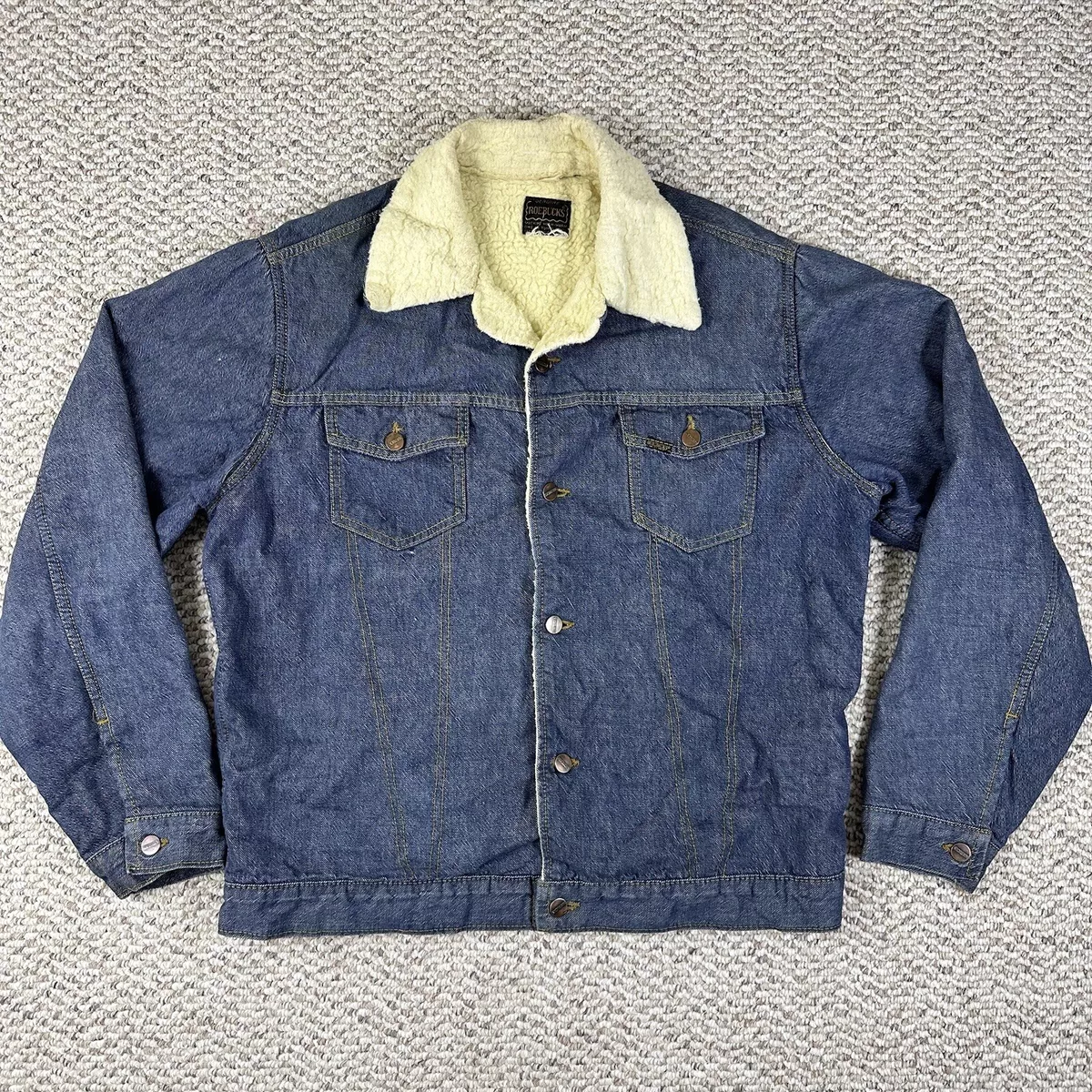 Wrangler® Western Sherpa Lined Denim Jacket in AW Wash