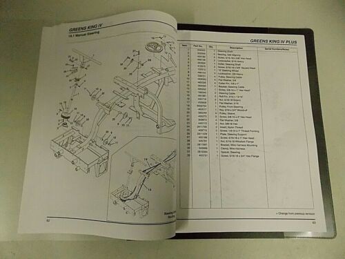 JACOBSEN GREENS KING IV PLUS PARTS & MAINTENANCE MANUAL 62287, 62288 62289 - Picture 4 of 7